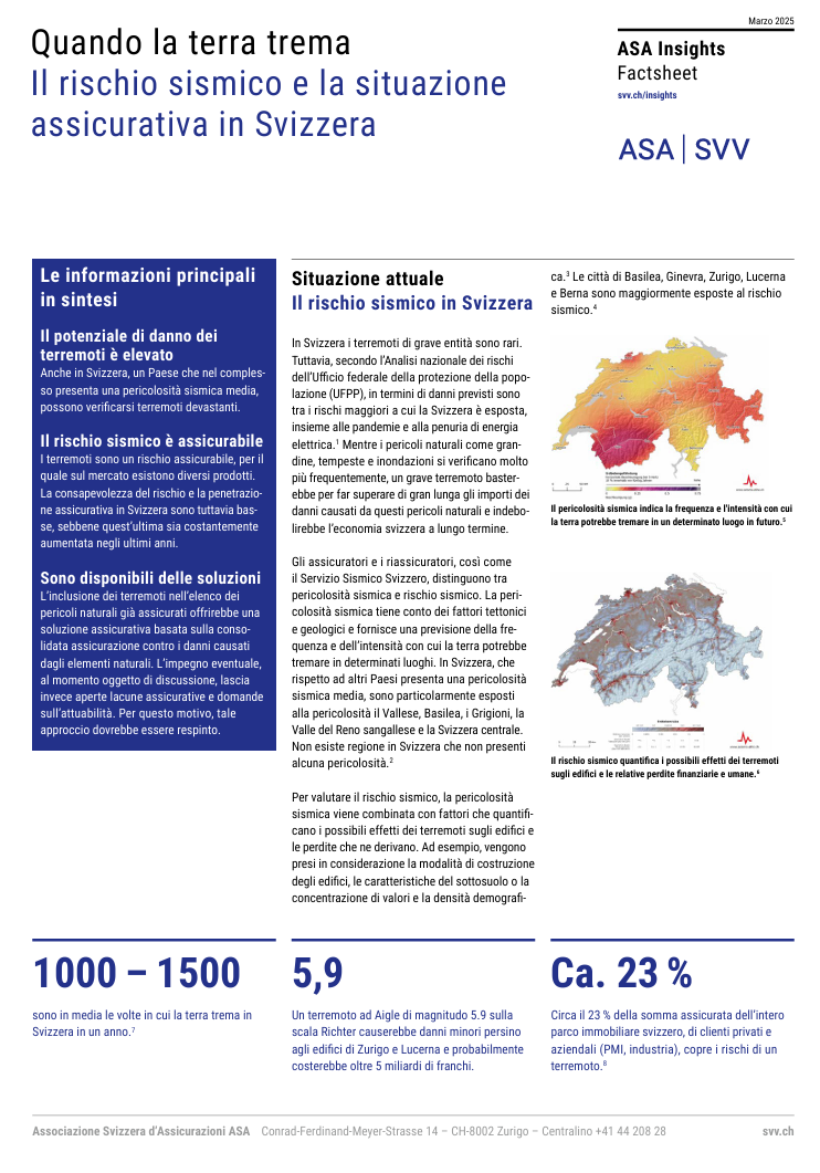 Vorschau Factsheet Erdbeben IT