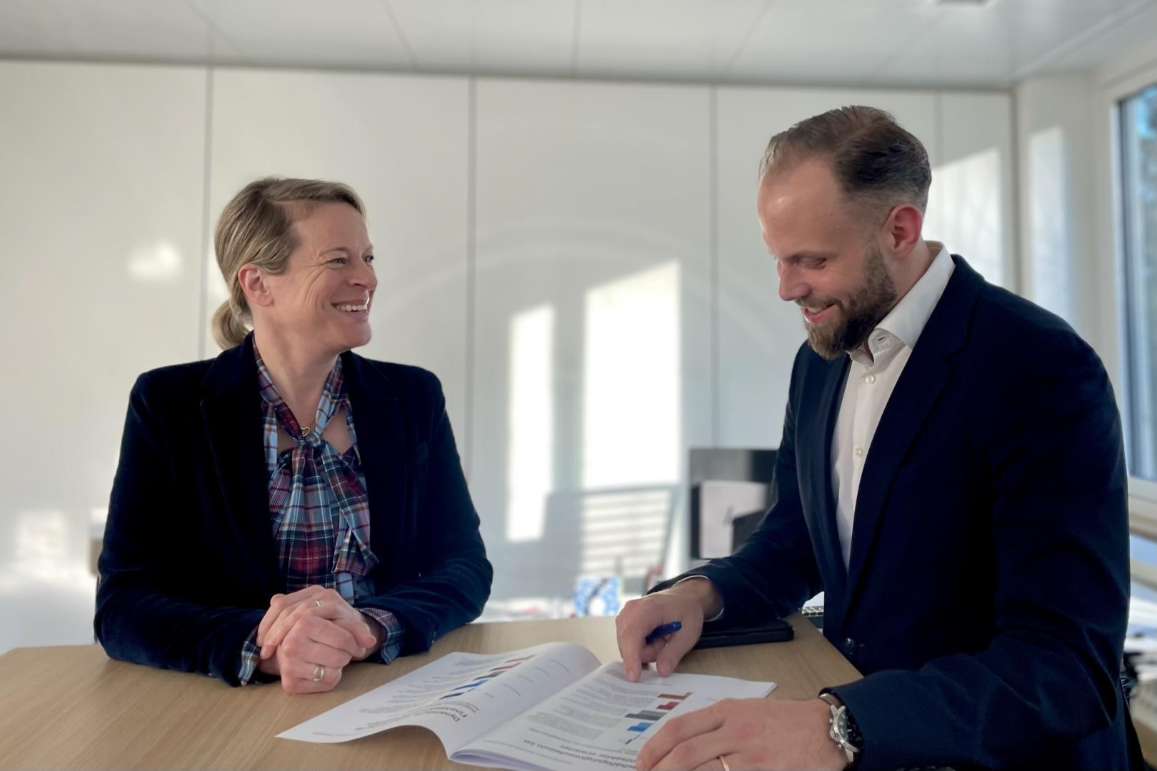 Barbara und Michele unterhalten sich über die BAK Studie 