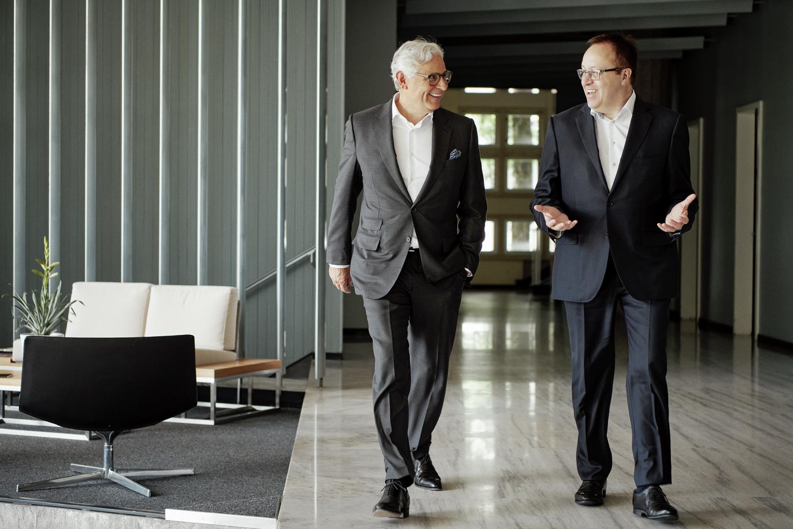 Philippe Hebeisen, Verwaltungsrat, und Jean-Daniel Laffely, CEO, der Vaudoise