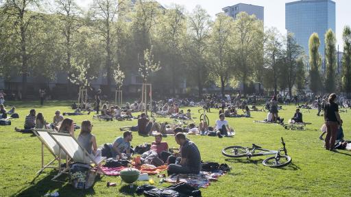 Leute im Park