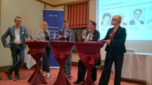 Kai-Nicholas Kunze, Isabelle Chappuis, Marco Salvi, Isabelle Chevalley et Claudine Amstein au Forum romand 2019